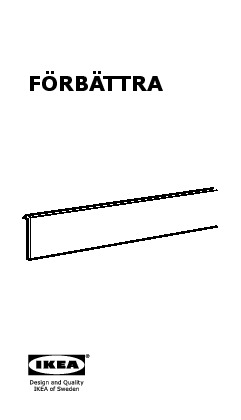 FÖRBÄTTRA cover strip and fasteners