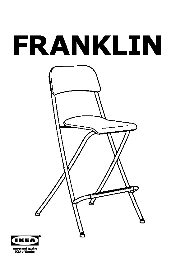 FRANKLIN Chaise de bar, pliante