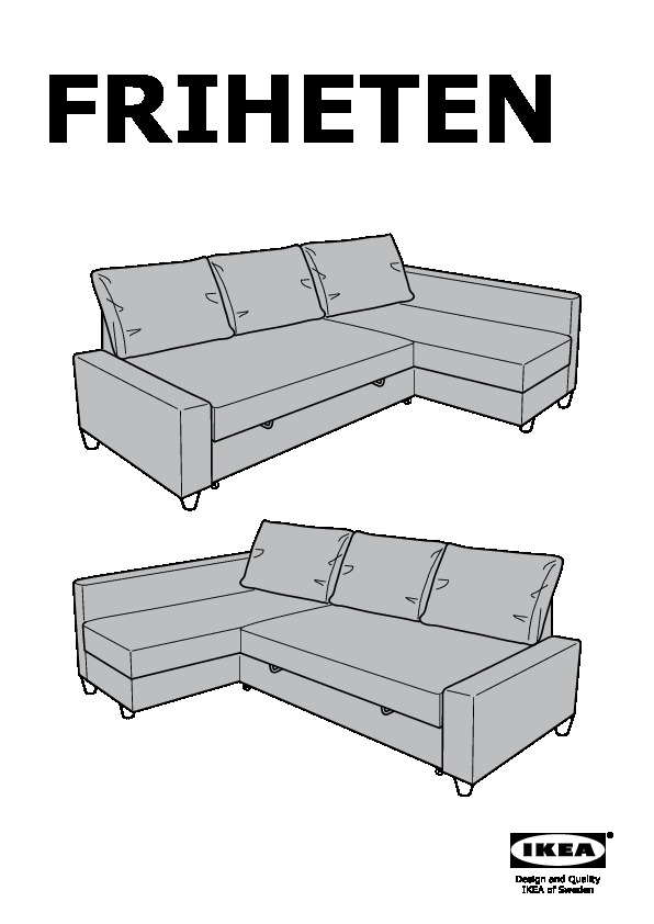 Friheten Corner Sofa Bed Ikeapedia, Ikea Sectional Sofa Bed Instructions
