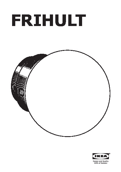 FRIHULT Plafonnier/applique, noir - IKEA
