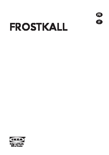 FROSTKALL Réfrigérateur/congélateur