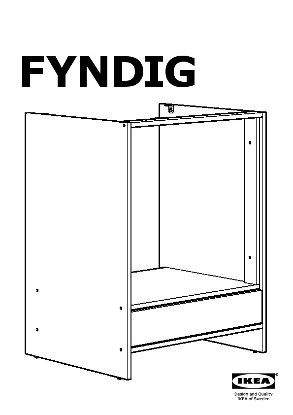 FYNDIG Base cabinet for oven