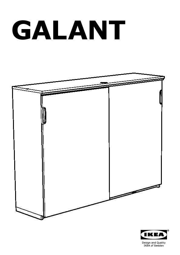 GALANT cabinet with sliding doors