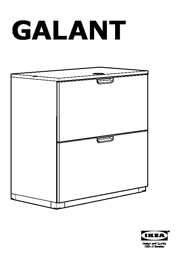GALANT drawer unit/drop file storage