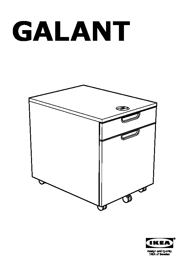 GALANT Drawer unit/drop file storage