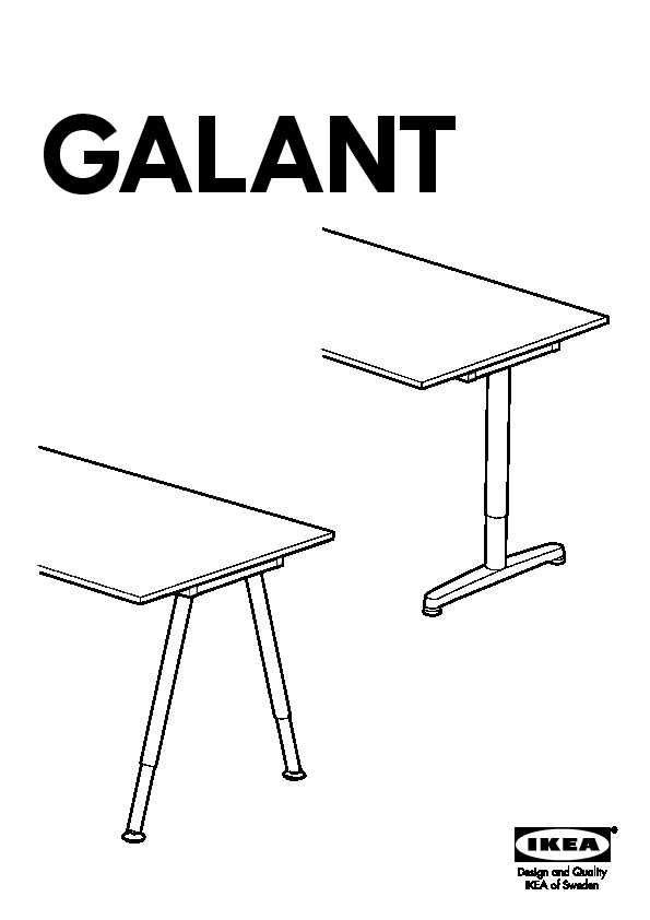 GALANT frame for corner table top