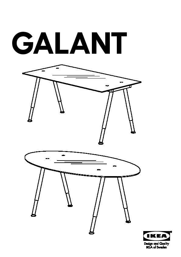 GALANT plateau de table