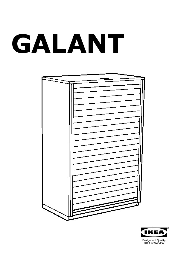 GALANT roll-front cabinet