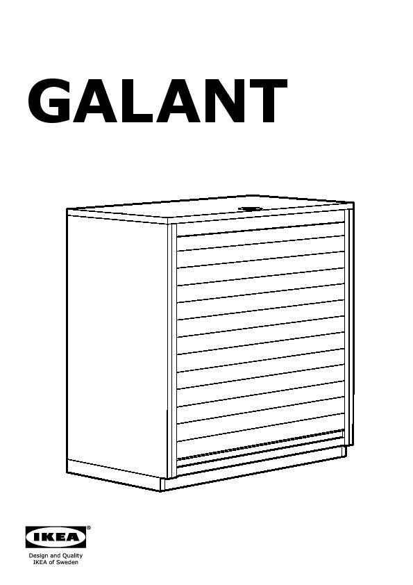 GALANT Roll-front cabinet