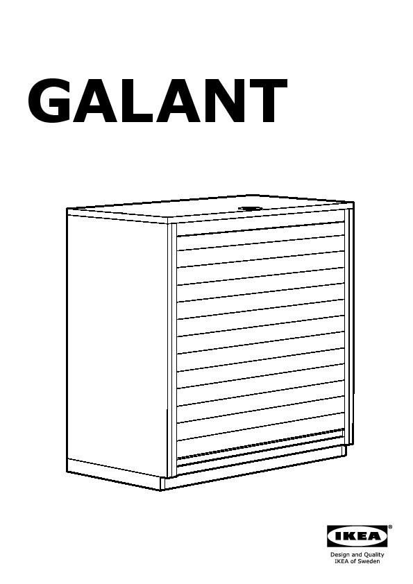 GALANT roll-front cabinet