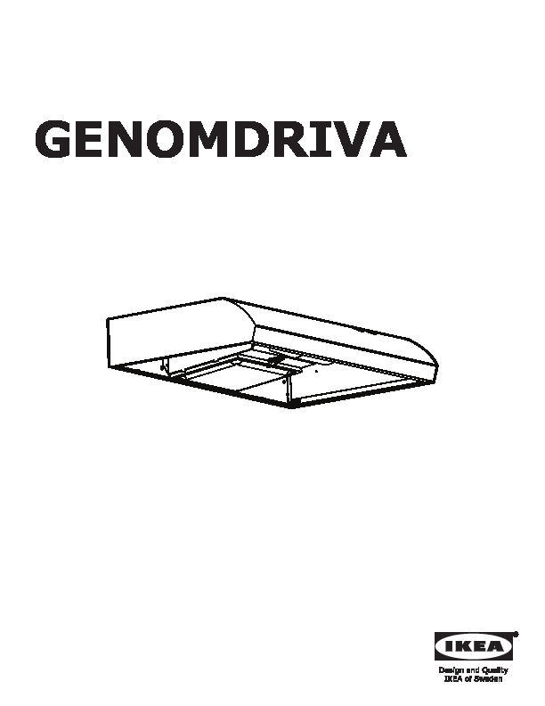 GENOMDRIVA Under cabinet extractor hood, Stainless steel - IKEA