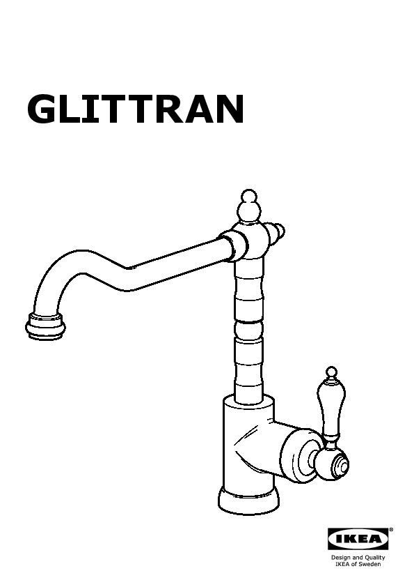 GLITTRAN Kitchen mixer tap