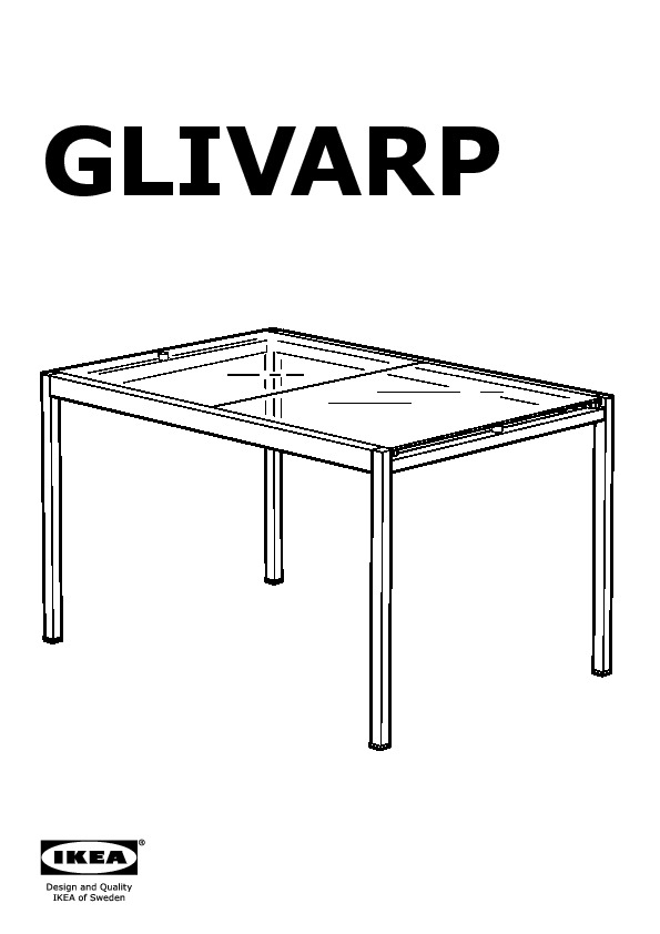 GLIVARP extendable table