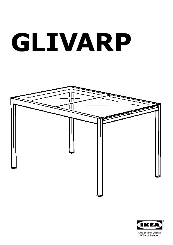 GLIVARP Extendable table