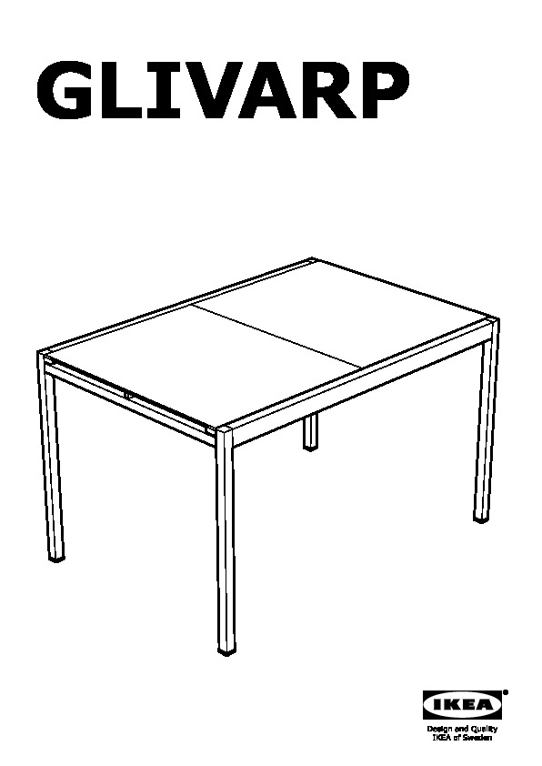 GLIVARP tavolo allungabile