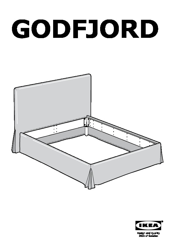 GODFJORD bed frame cover