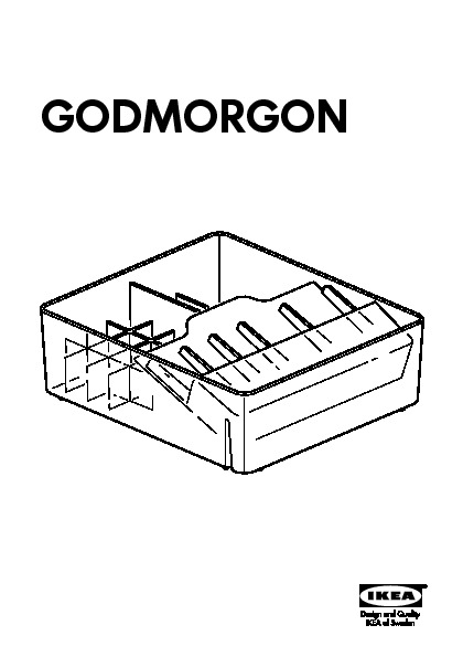 GODMORGON Box with compartments