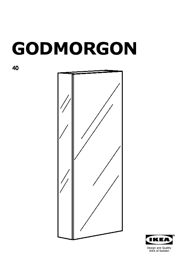 Godmorgon Mirror Cabinet With 1 Door Ikea United Kingdom Ikeapedia