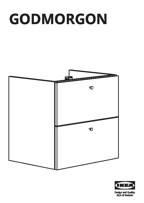 GODMORGON Wash-stand with 2 drawers