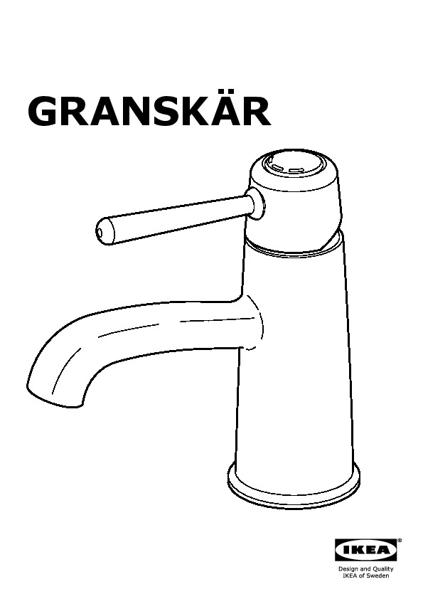 GRANSKÄR Bath faucet with strainer