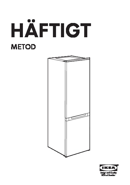 HÄFTIGT Réfrigérateur/congél encast A+