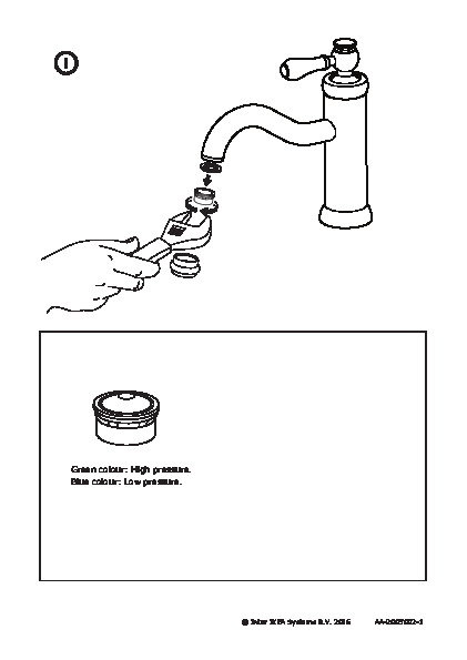 HAMNSKÃR Wash-basin mixer tap with strainer