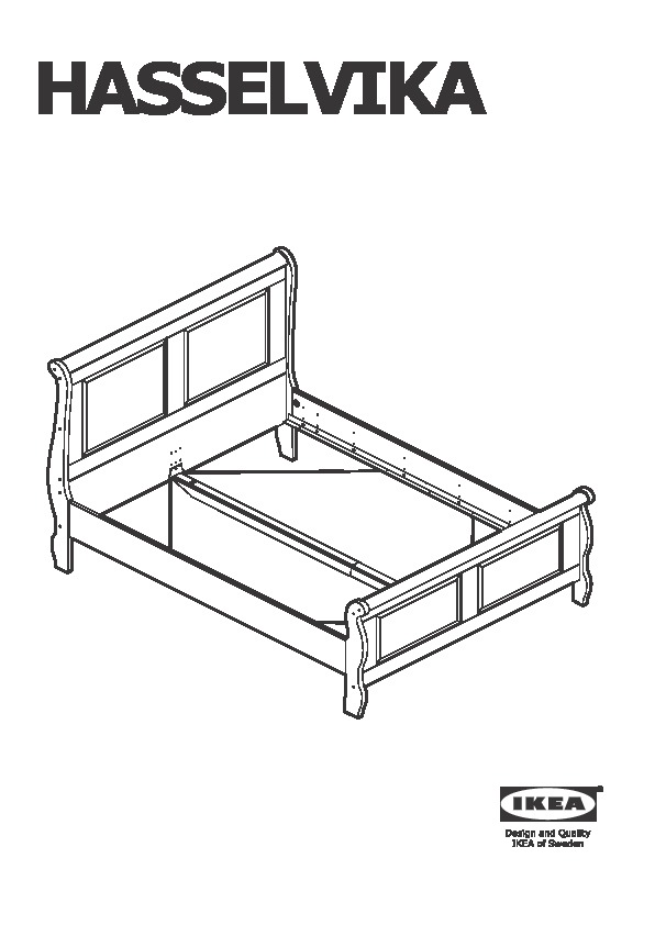 HASSELVIKA bed frame