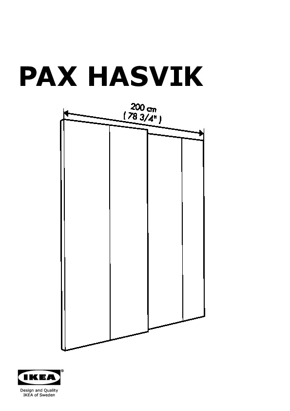 Pax Wardrobe With Sliding Doors Medium Brown Hasvik White Ikea