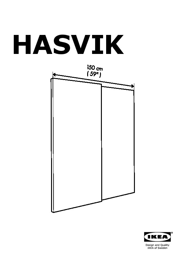 HASVIK pair of sliding doors