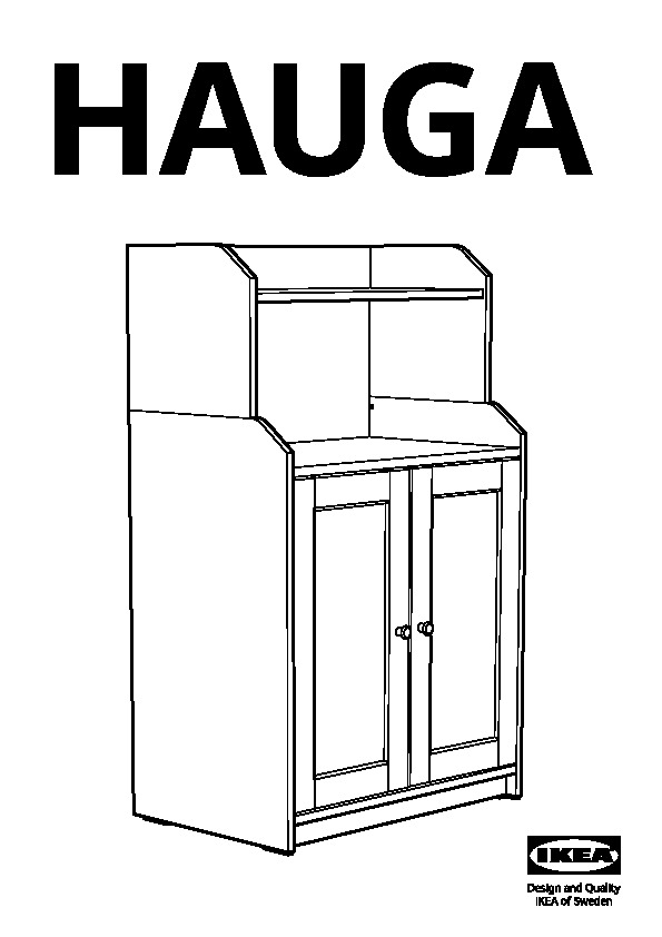 HAUGA Cabinet with 2 doors