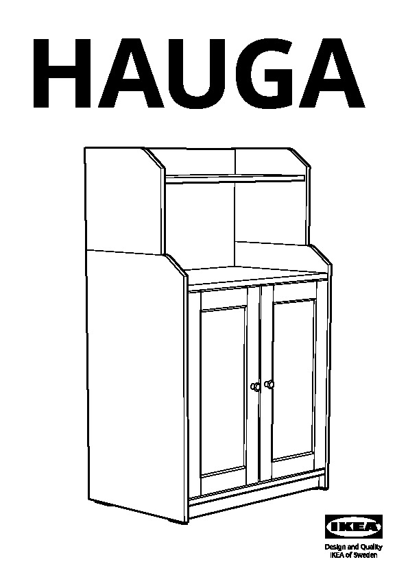 HAUGA Cabinet with 2 doors