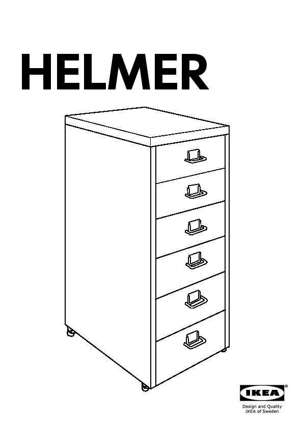 HELMER Drawer unit on casters