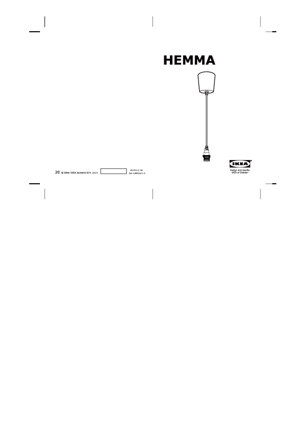 HEMMA Monture électrique, blanc, 1 - IKEA