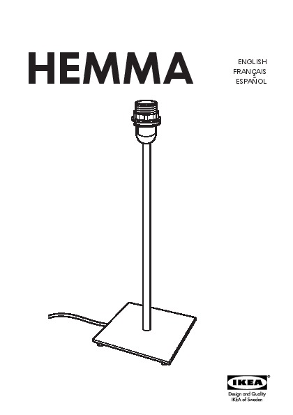 HEMMA Table lamp base