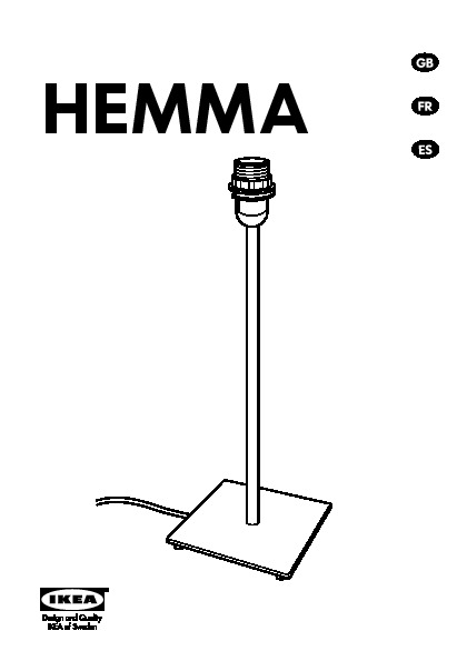 HEMMA Table lamp base