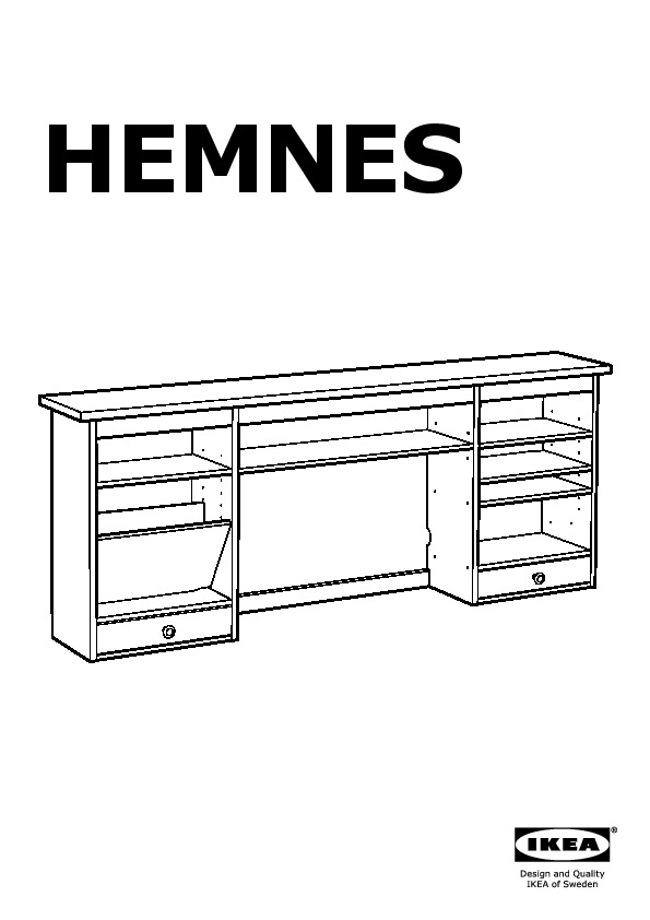 HEMNES add-on unit desk