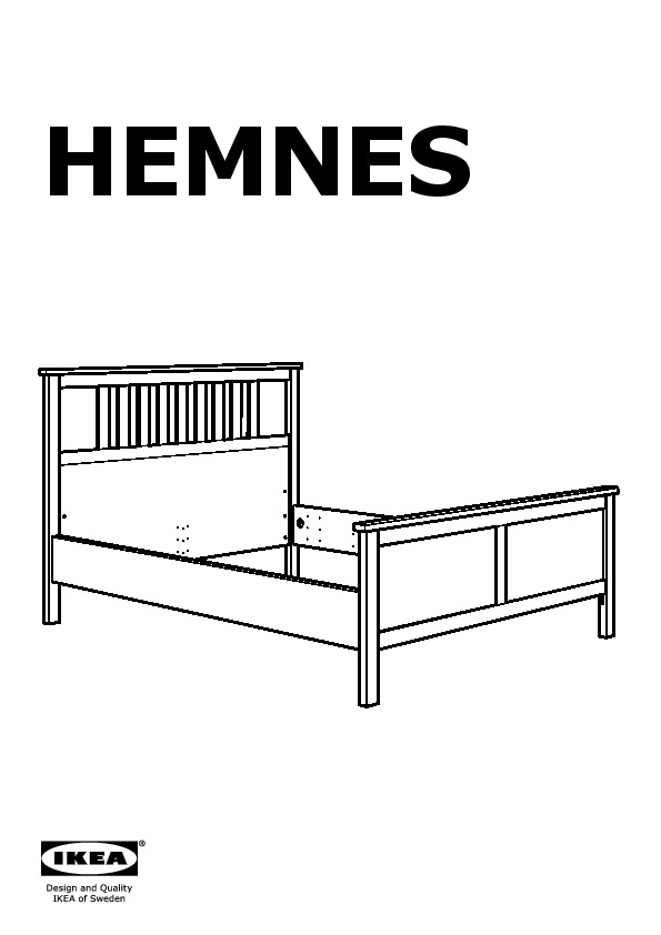 Hemnes Bed Frame With 4 Storage Boxes, Ikea Hemnes King Bed Assembly Instructions
