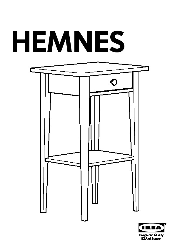 HEMNES Bedside table