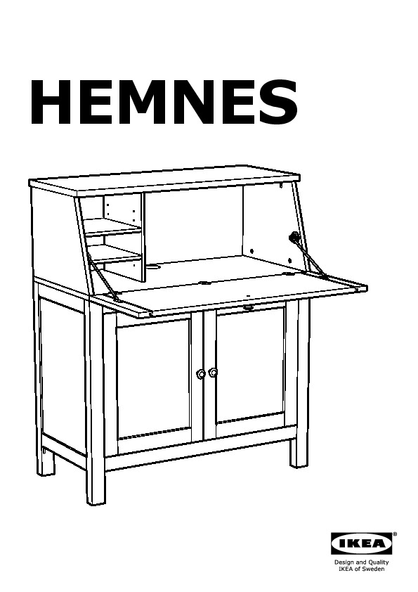 Hemnes Bureau With Add On Unit White Stain Ikea United