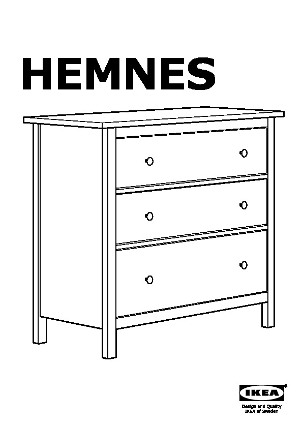 HEMNES Chest of 3 drawers