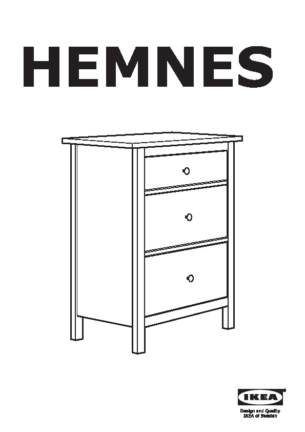 HEMNES Commode 3 tiroirs