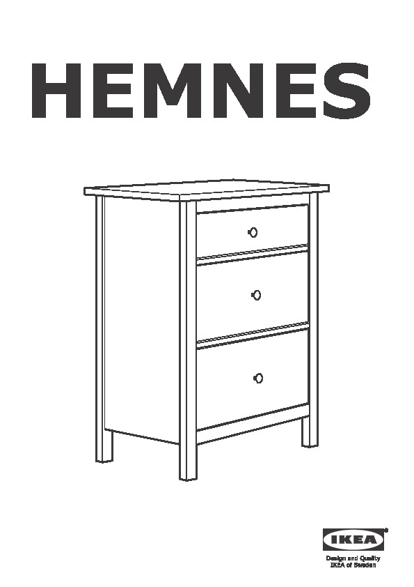HEMNES Commode Ã  3 tiroirs