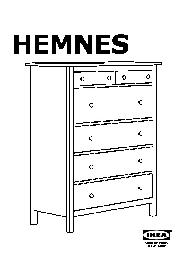HEMNES 6-drawer chest
