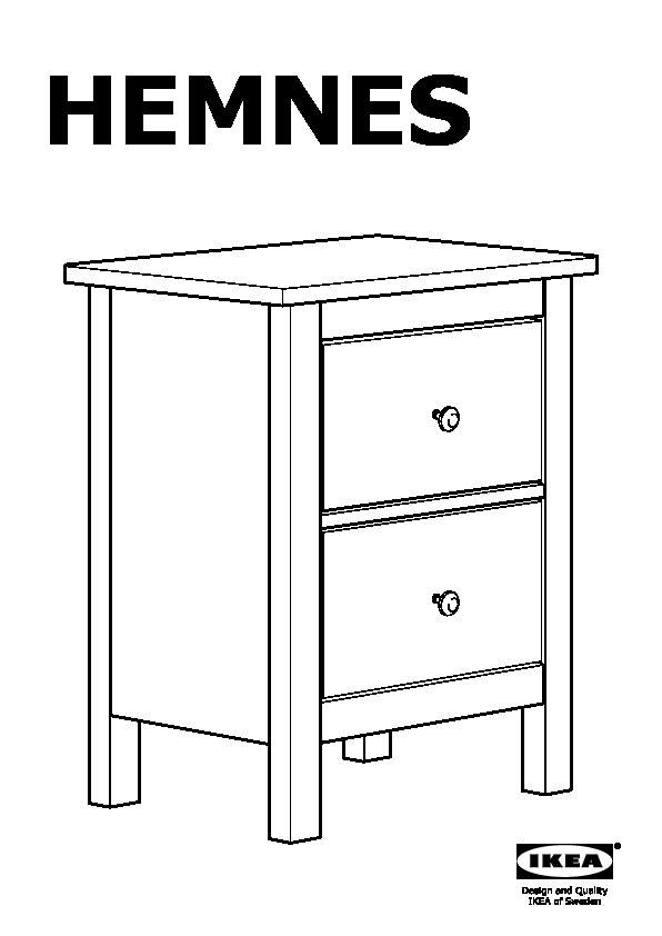 HEMNES 2-drawer chest