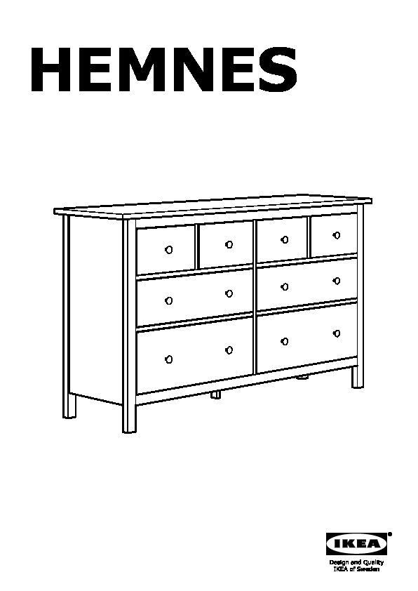 Hemnes 8 Drawer Dresser Dark Gray Gray Stained Ikea United States