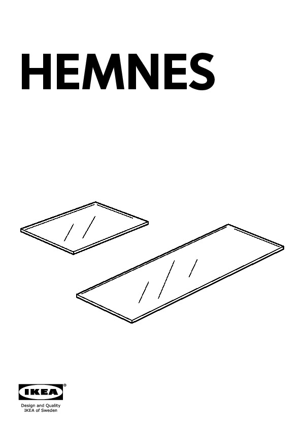 HEMNES Glass shelf