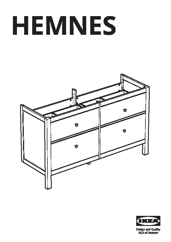 HEMNES Sink cabinet with 4 drawers