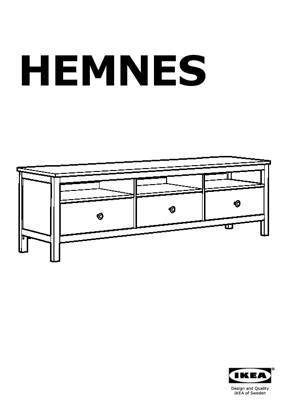 HEMNES TV bench
