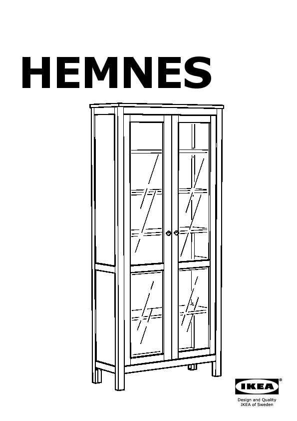 HEMNES Vitrine
