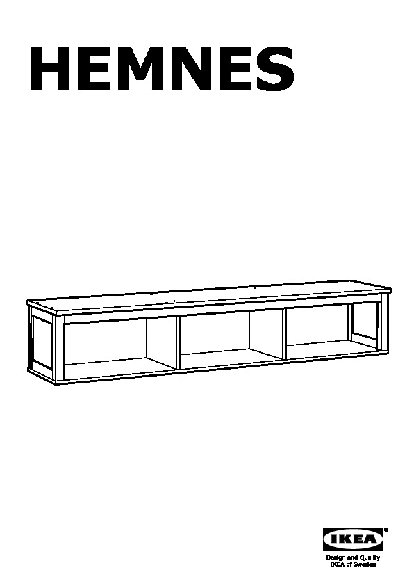 HEMNES Wall/bridging shelf